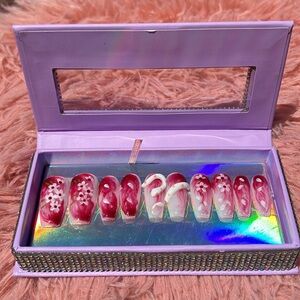 Jasmine cherry blossom press on nails